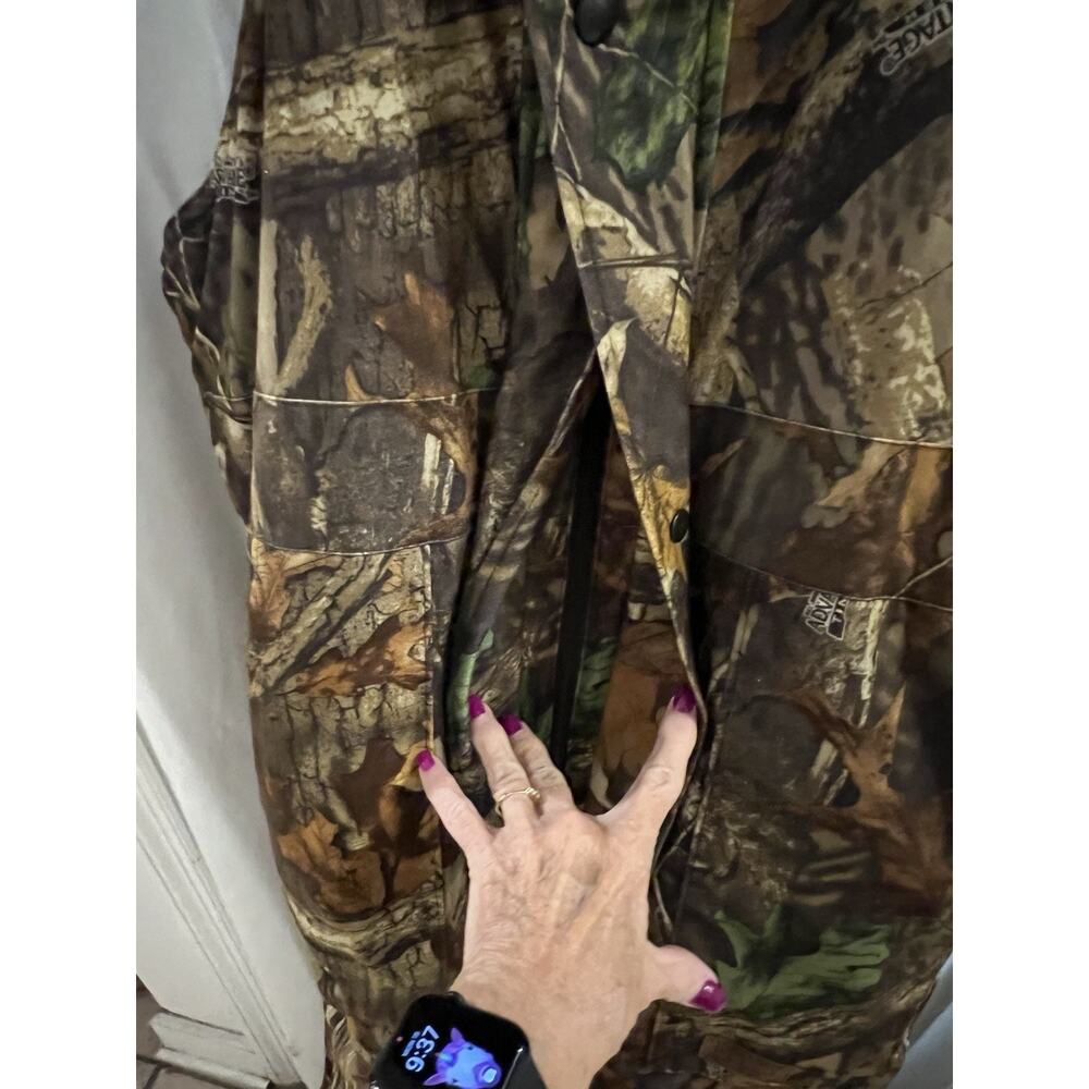 Walls Vintage Brown Camo Waterproof Wind roof Waders Sz Xl Leg Storm Flaps - Picture 4 of 9
